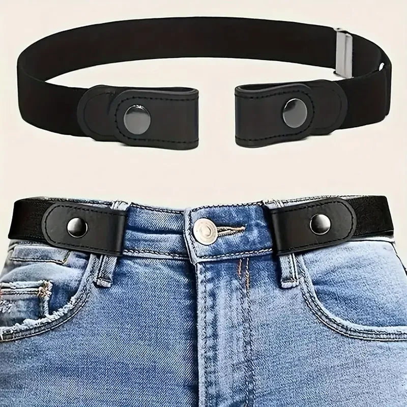 Invisible Elastic Belt | Traceless No-Show Waist Belt for Jeans, Trousers & More | Afrocentric