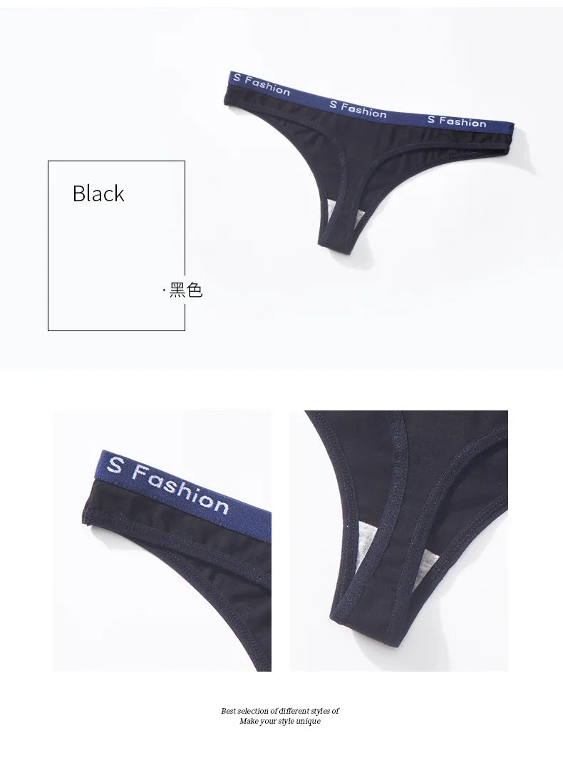 Women's Low-Waist Cotton Thong Panties | Soft & Comfortable | M–XL | Afrocentric
