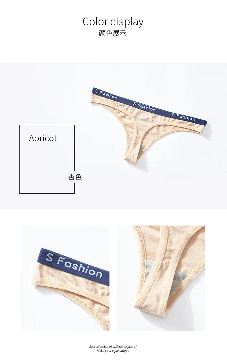 Women's Low-Waist Cotton Thong Panties | Soft & Comfortable | M–XL | Afrocentric