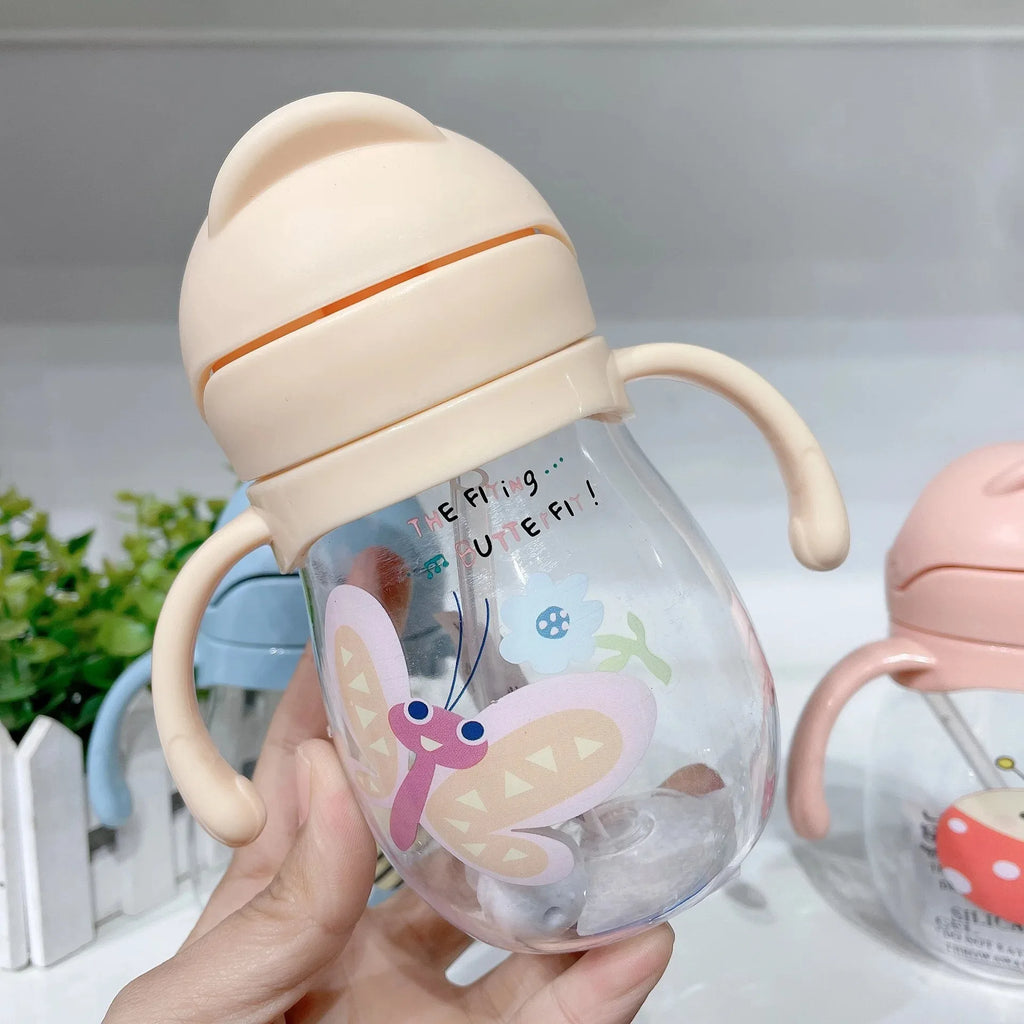 Baby Water Cup with Straw - Cute Anti-Choking Duckbill Infant Drinking Cup | Afrocentric