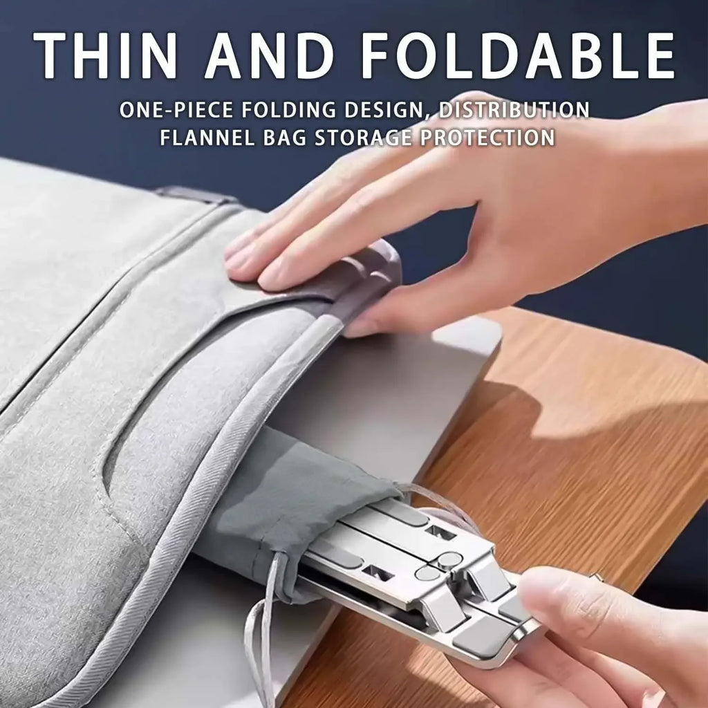 Adjustable Aluminum Laptop Stand | 6-Level Height Foldable 8-16" Laptops | Afrocentric