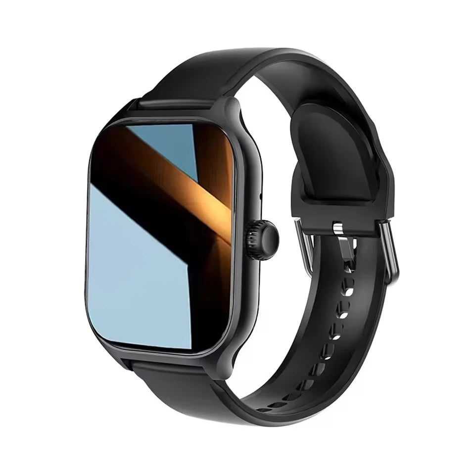 Smart Fitness Watch | Bluetooth Call, Heart Rate, Sleep Tracker & 2.01" Display black | Afrocentric