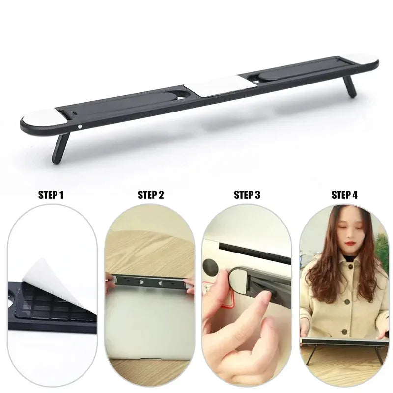 Foldable Invisible Laptop Stand | Universal Adhesive Bracket | MacBook & Laptop | Afrocentric