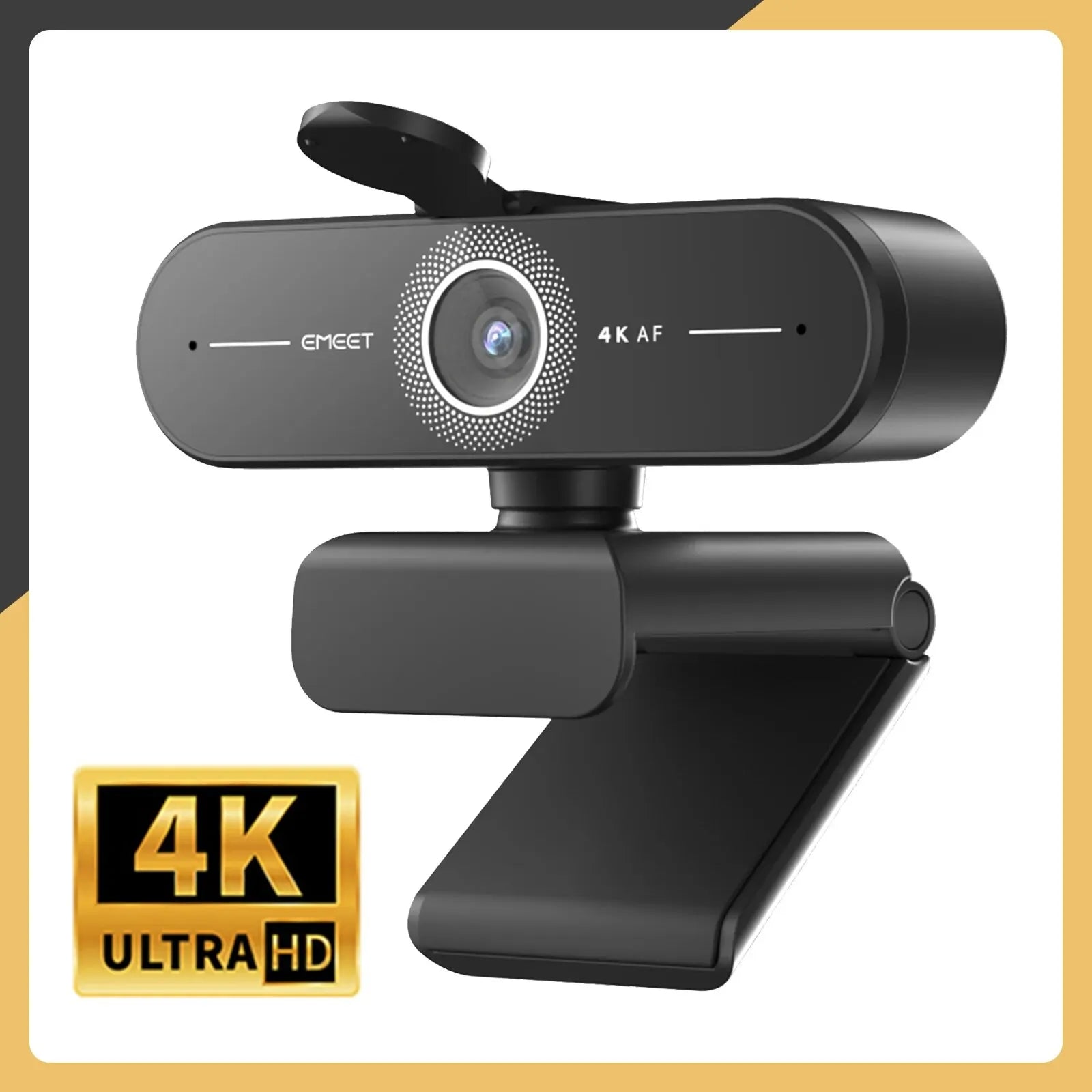 4K Webcam | EMEET C60E Autofocus USB Camera for Video Calls & Streaming | Afrocentric