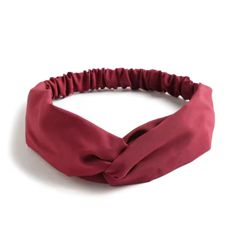 Boho Knot Elastic Headband | Cross Turban Hair Band for Women 65 | Afrocentric