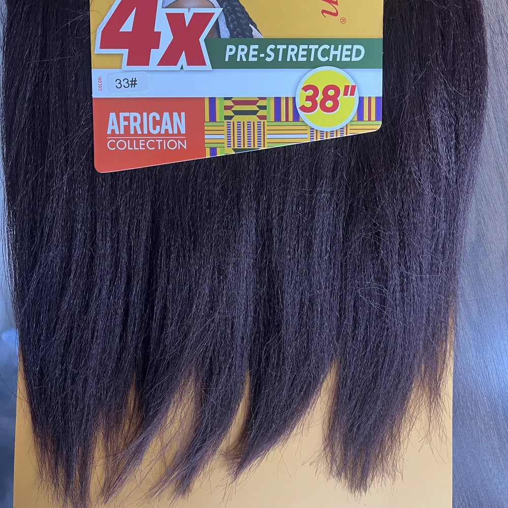 Sensationnel Pre-Stretched Braiding Hair #33 4Pcs Lot