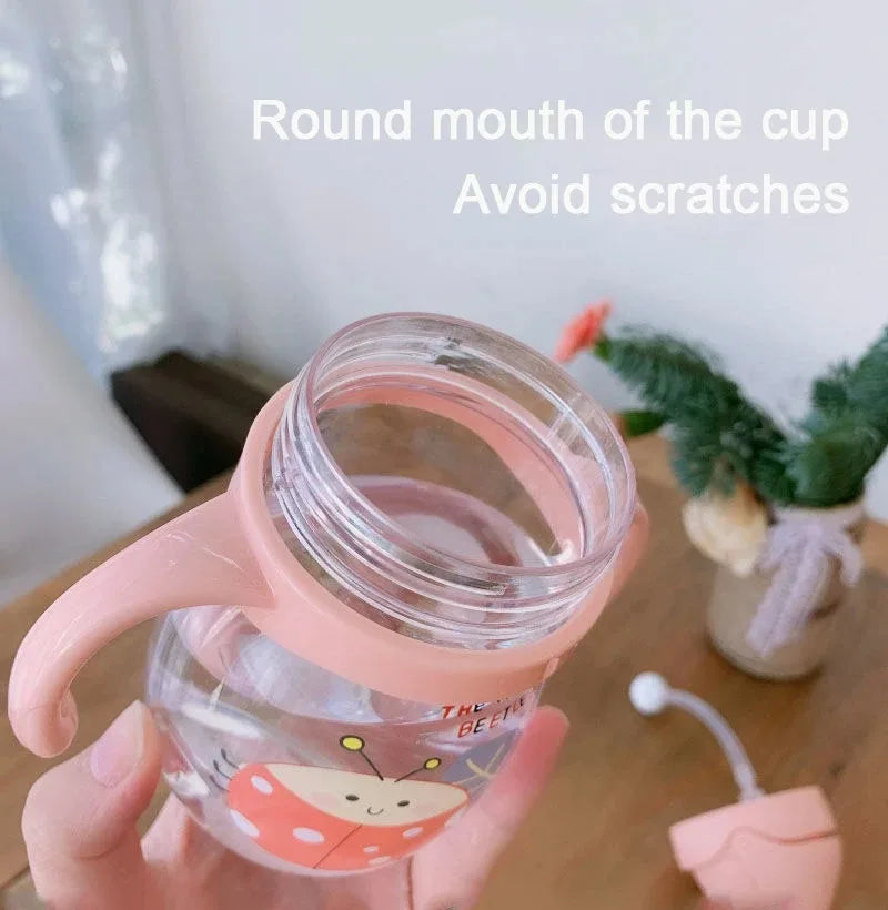 Baby Water Cup with Straw - Cute Anti-Choking Duckbill Infant Drinking Cup | Afrocentric