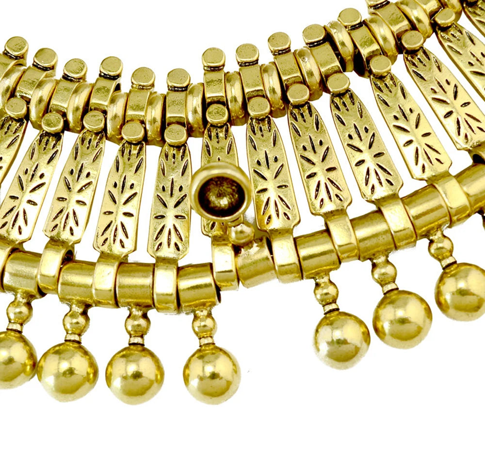 Boho Coin Tassel Choker | Afrocentric
