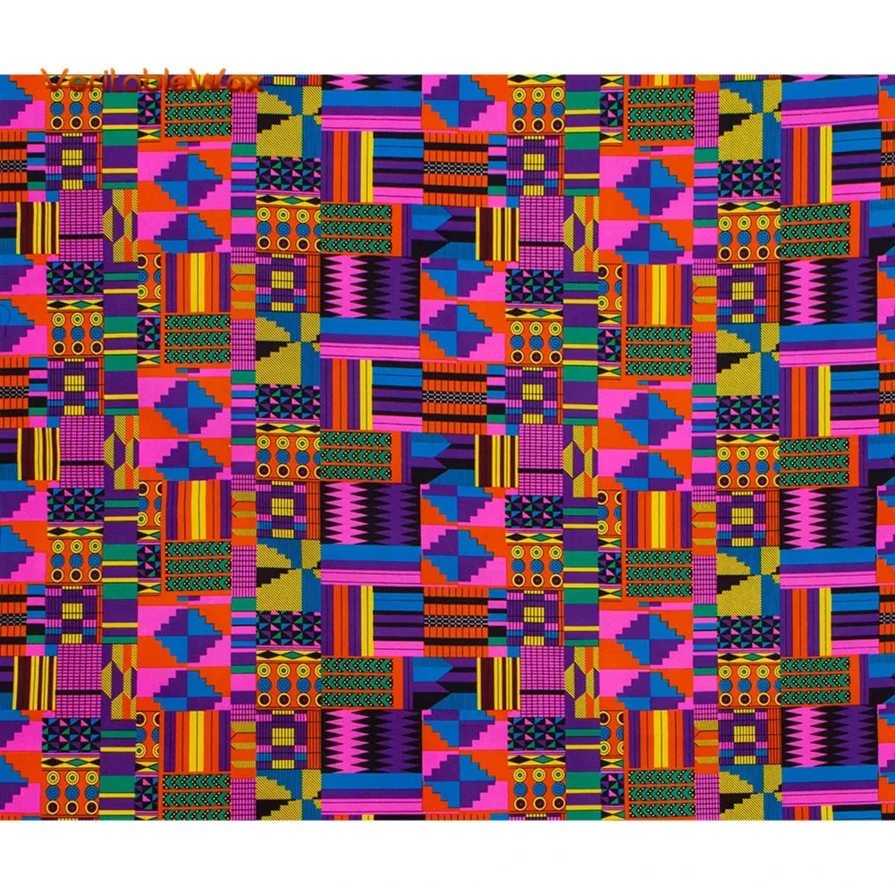 Ankara Prints African Dress Africa Prints Dimensions Handsewing Textile Veritable Wax Fan Pattern Vibrant Ankara Prints | Afrocentric