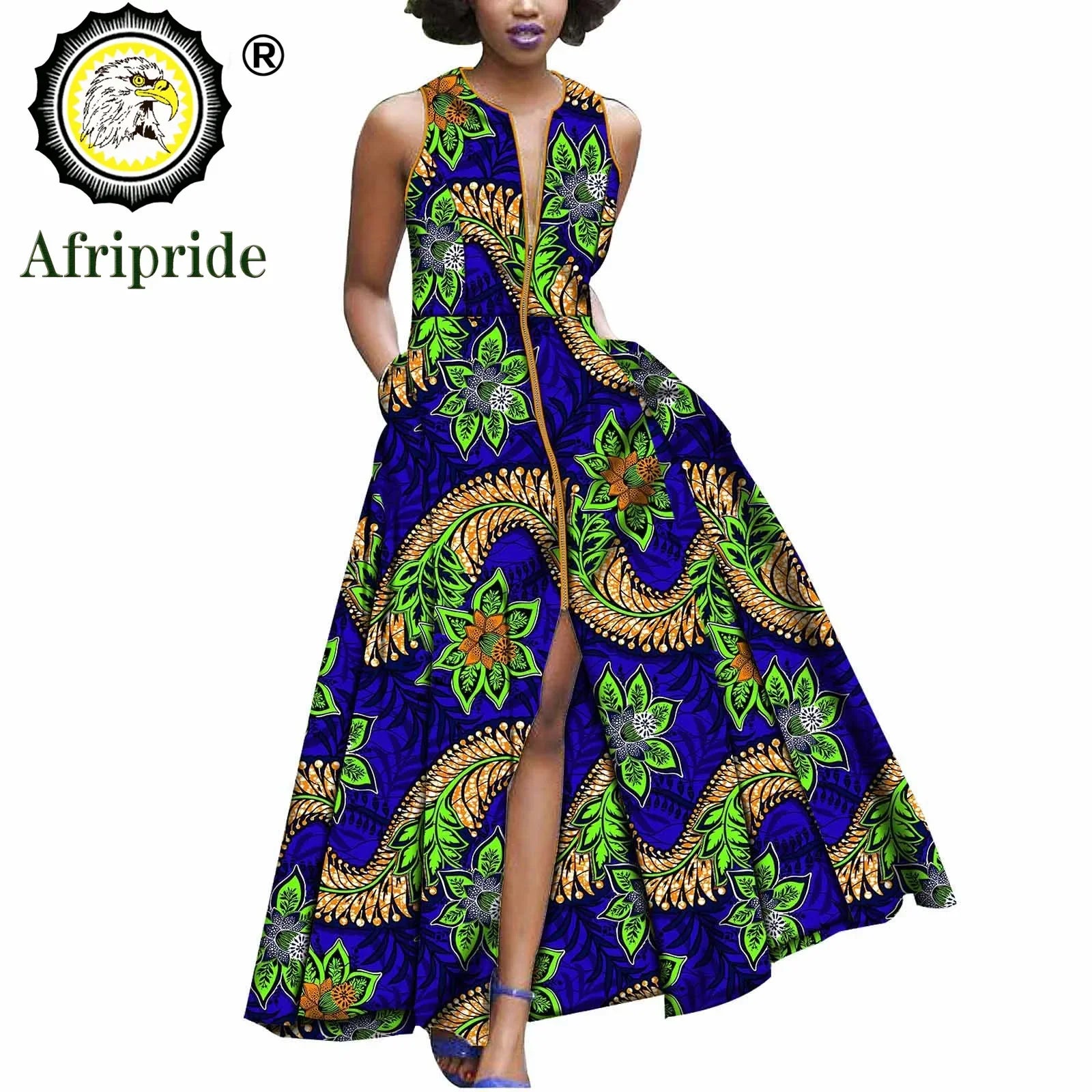 2026 African Dresses for Women Dashiki Print Plus Size Spring&Summer Slim Fit Party Wedding Mini Skirt S1925024 620-9 | Afrocentric