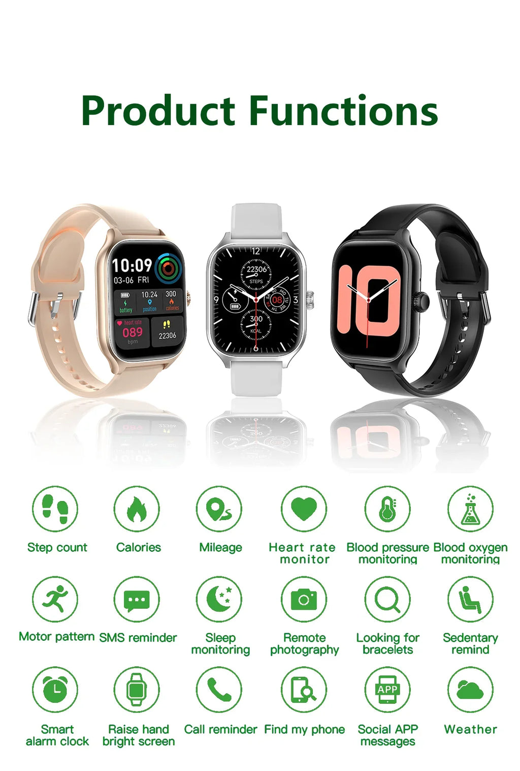 Smart Fitness Watch | Bluetooth Call, Heart Rate, Sleep Tracker & 2.01" Display | Afrocentric