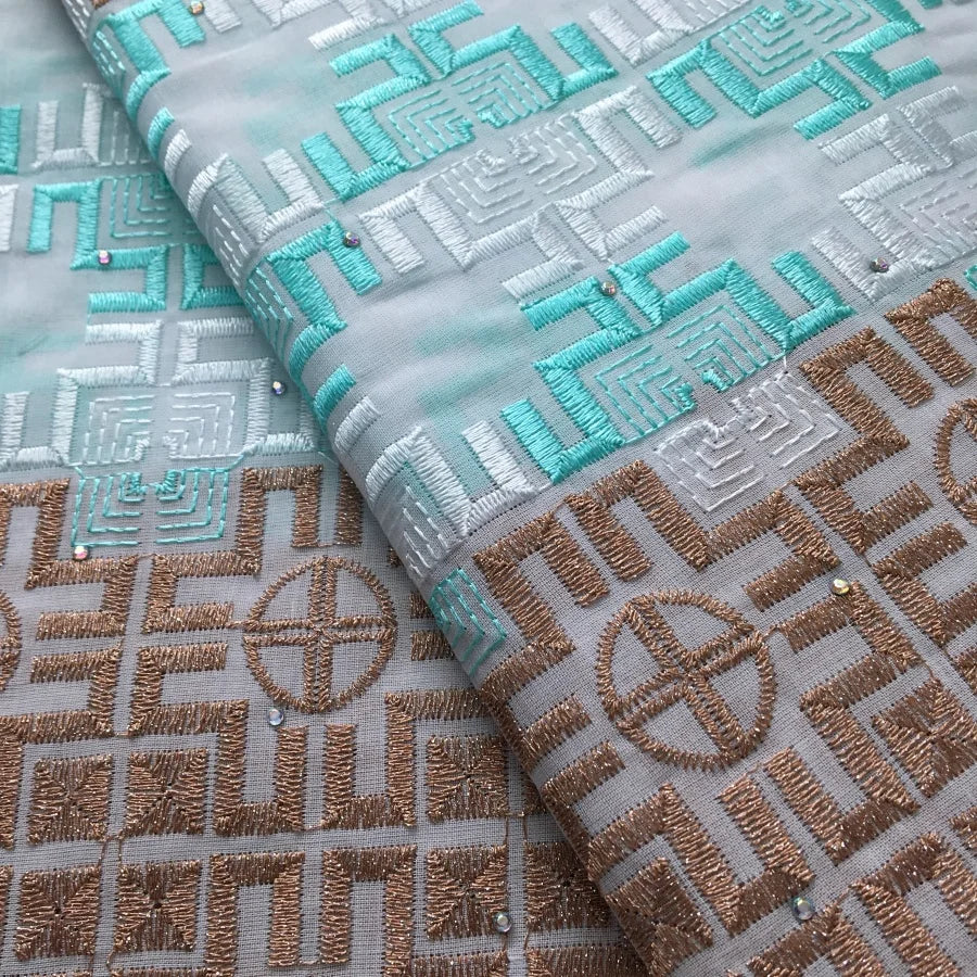 Kalume 2025 African Cotton Lace Fabric Newest Nigerian Swiss Voile Lace Fabric High Quality For Party Sewing Wedding Dress F4384 | Afrocentric