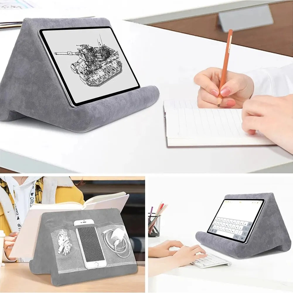 Sponge Pillow Tablet Stand | Bed Mount Holder for iPad, Samsung & Huawei Tablets | Afrocentric