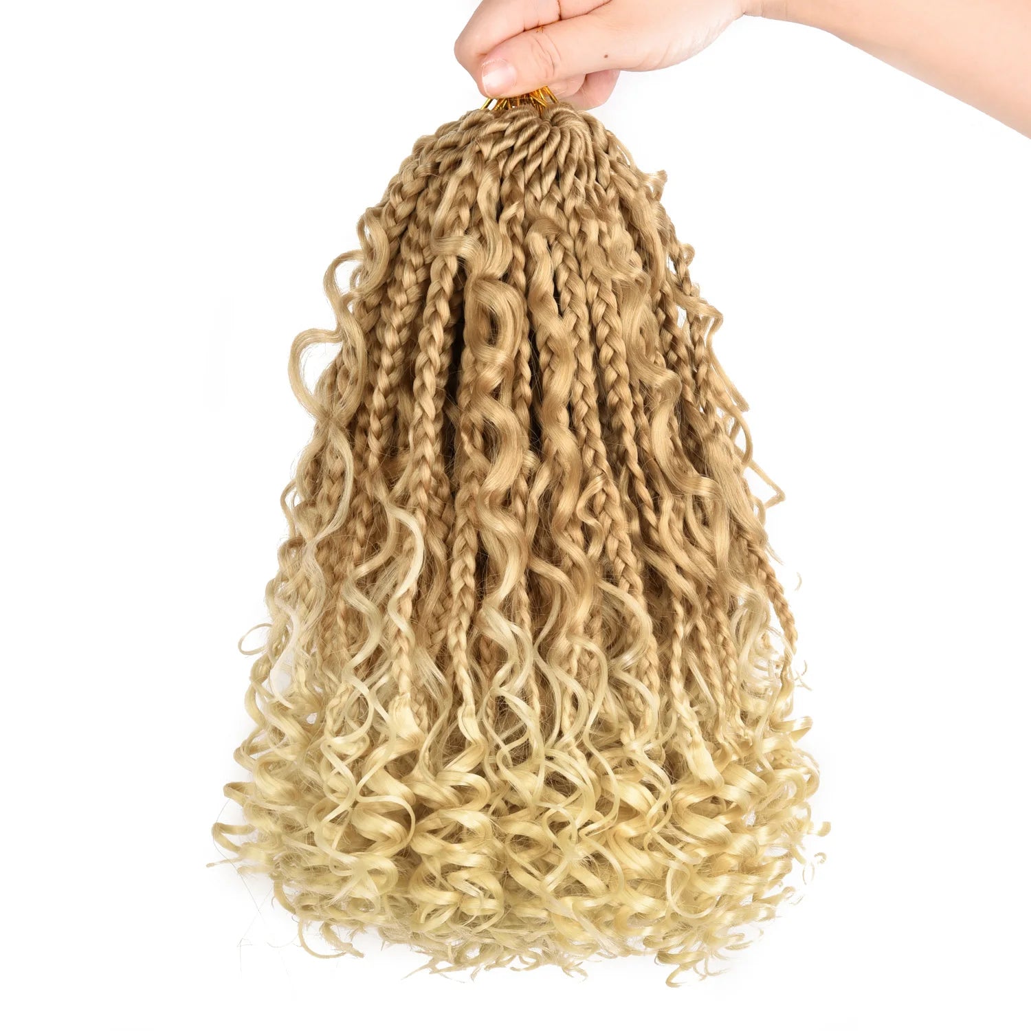Goddess Box Braids Crochet Hair T#27 613 10inches