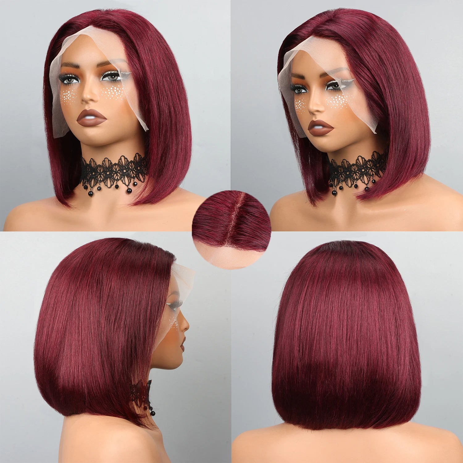 Bob Wig Human Hair | 13x4 HD Lace Front Glueless Pre-Plucked for Black Women | Afrocentric