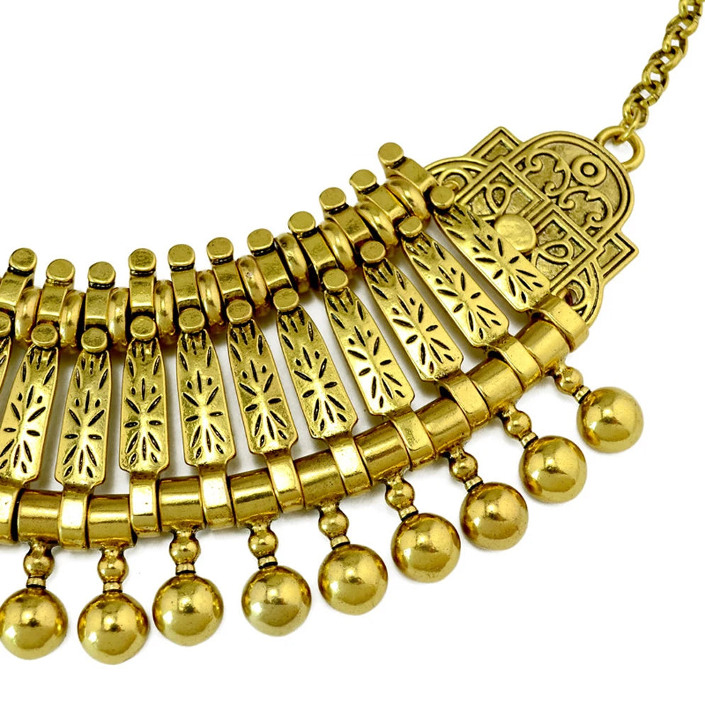 Boho Coin Tassel Choker | Afrocentric