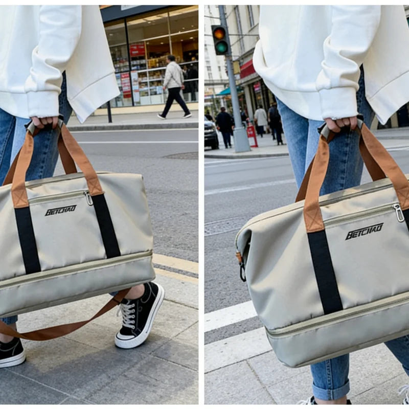 Expandable Large-Capacity Travel & Gym Bag | Weekender Duffel | Unisex | Afrocentric