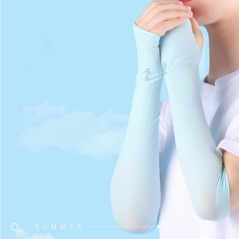 UV Protection Ice Silk Arm Sleeves | Sun Cover for Cycling & Driving | Unisex | Afrocentric