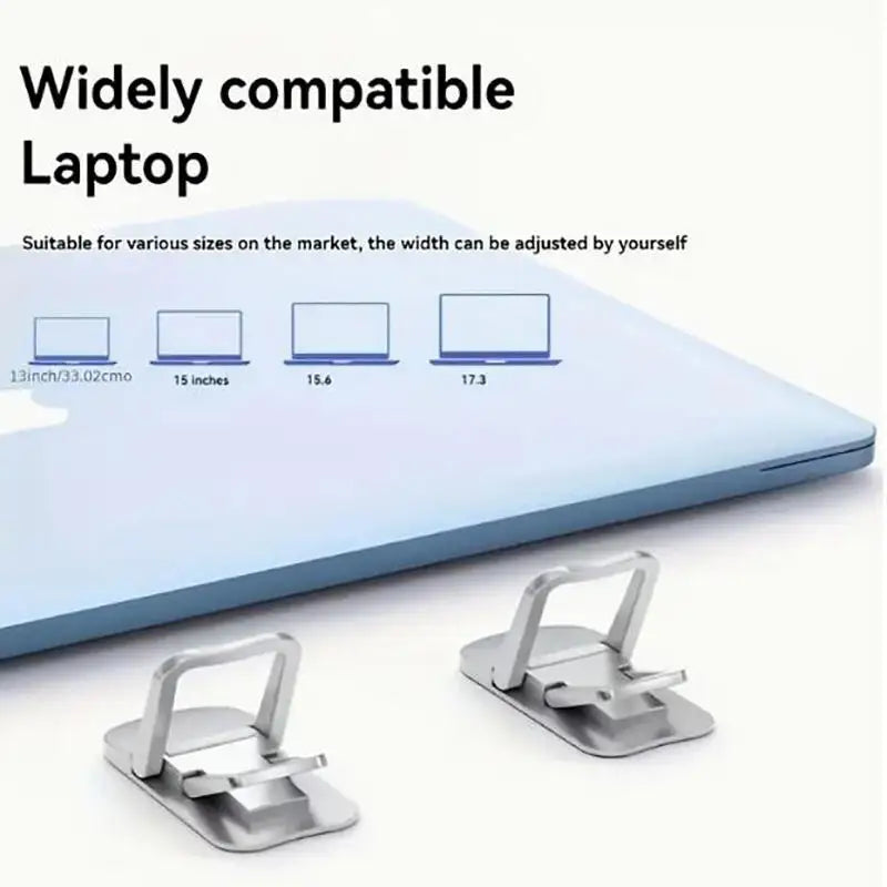 Mini Foldable Laptop Stand | 2-Pack | Self-Adhesive | 2 Adjustable Angles | Afrocentric