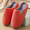 Women's Thick-Soled Plush Household Slippers - Non-Slip Warm Indoor Winter Slippers Orange | Afrocentric