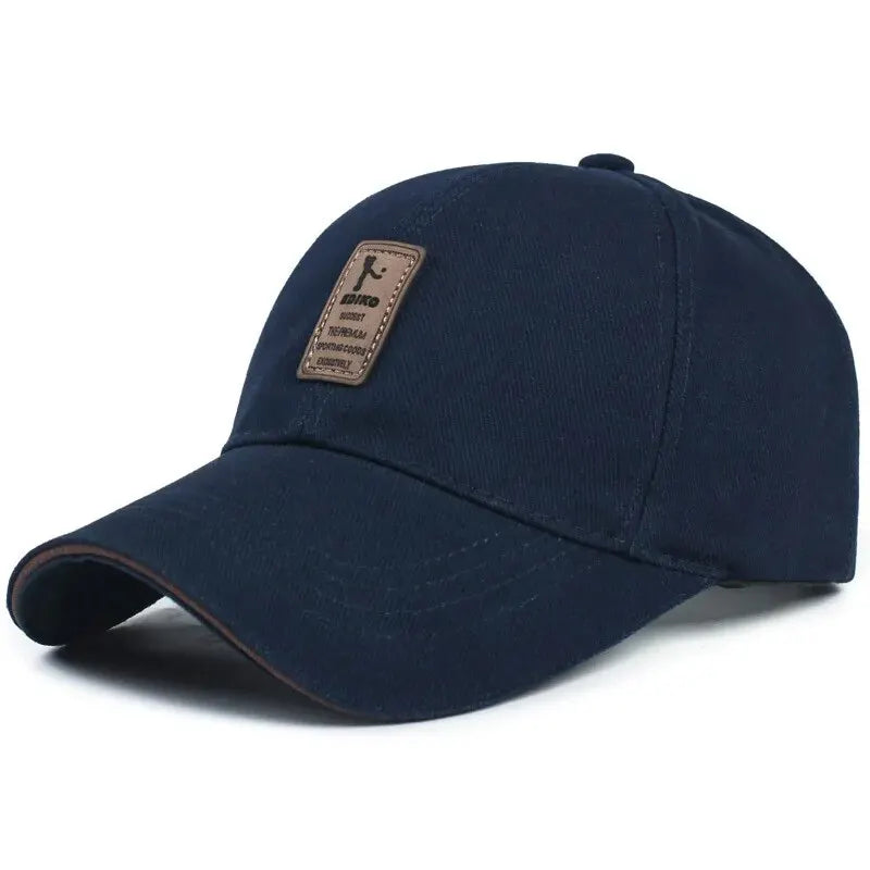 Classic Cotton Baseball Cap | Adjustable Unisex Sun Hat for All Seasons Navy Blue Adjustable | Afrocentric
