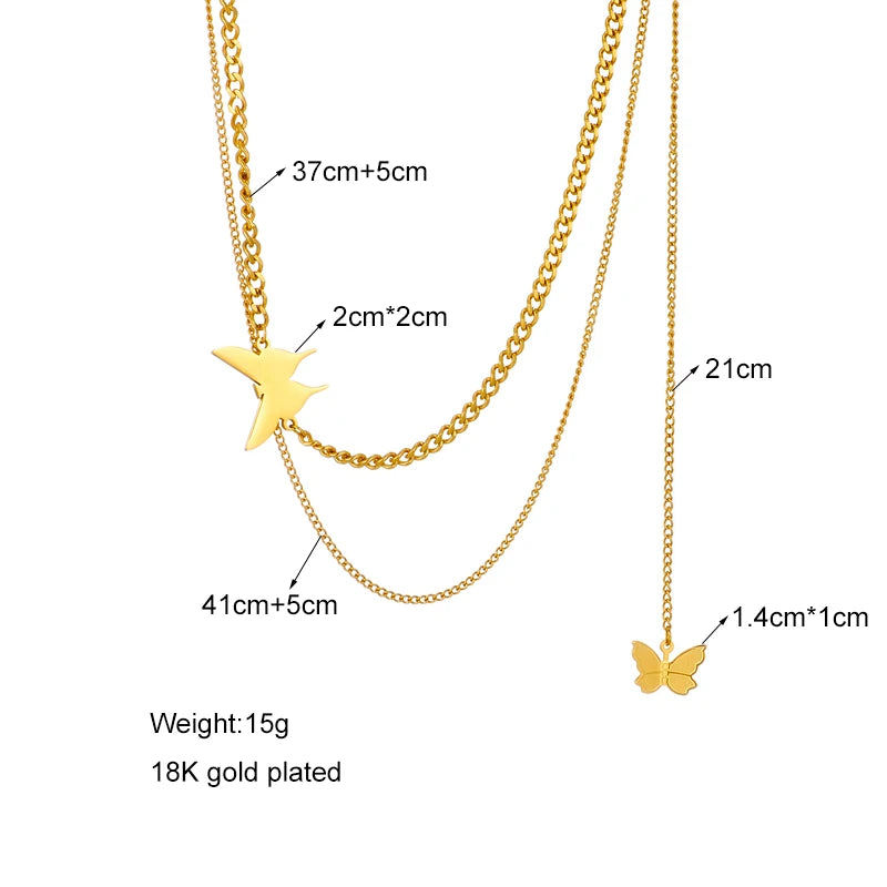 Multilayer Coin Pendant Necklace | Layered Chain for Women | Afrocentric