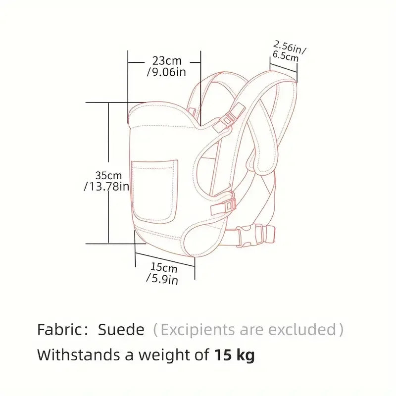 4-in-1 Ergonomic Baby Carrier Backpack - Breathable Infant Sling with Hipseat & Waist Belt | Afrocentric