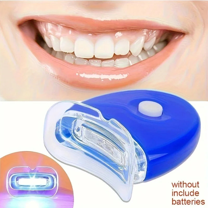 LED Teeth Whitening Device | Blue Light UV Whitening Mouthpiece for Brighter Teeth | Afrocentric
