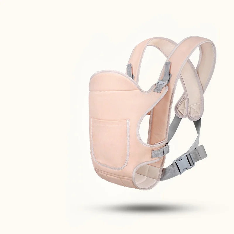 4-in-1 Ergonomic Baby Carrier Backpack - Breathable Infant Sling with Hipseat & Waist Belt Pink | Afrocentric