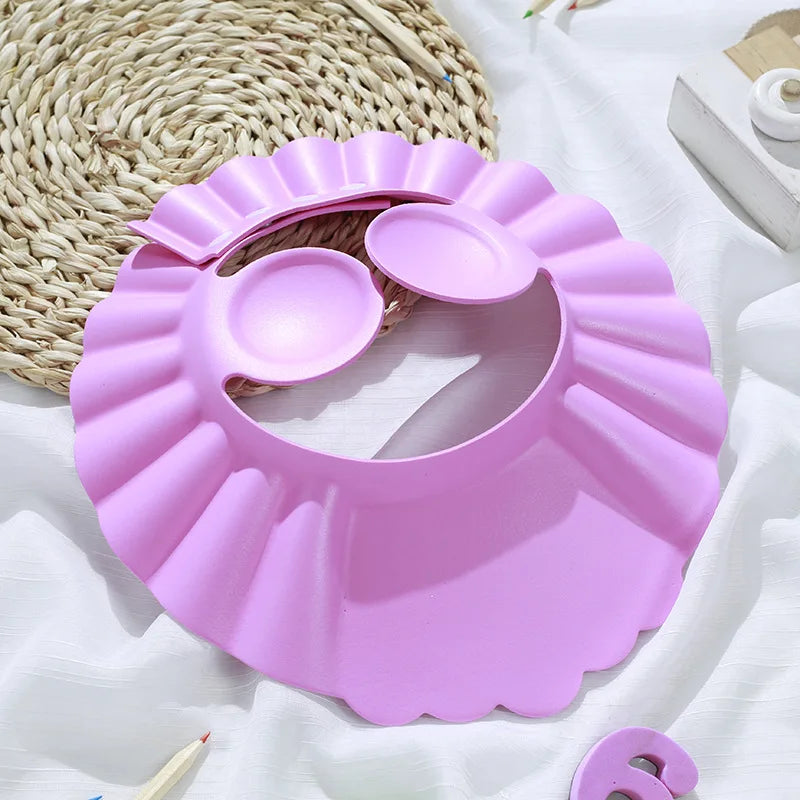 Baby Shower Soft Cap - Adjustable Hair Wash Hat for Kids Ear Protection 1157Q | Afrocentric
