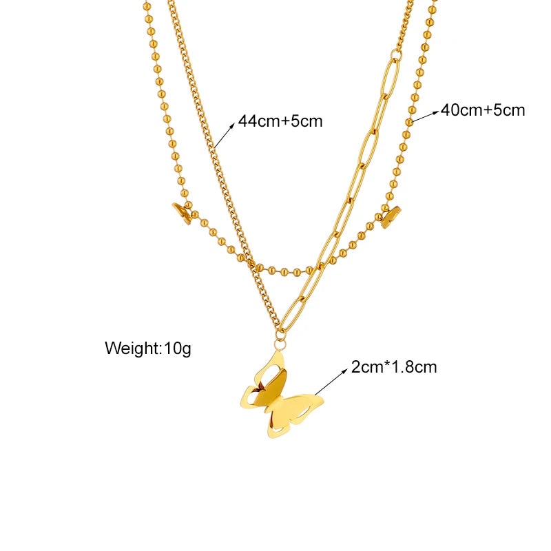 Multilayer Coin Pendant Necklace | Layered Chain for Women | Afrocentric