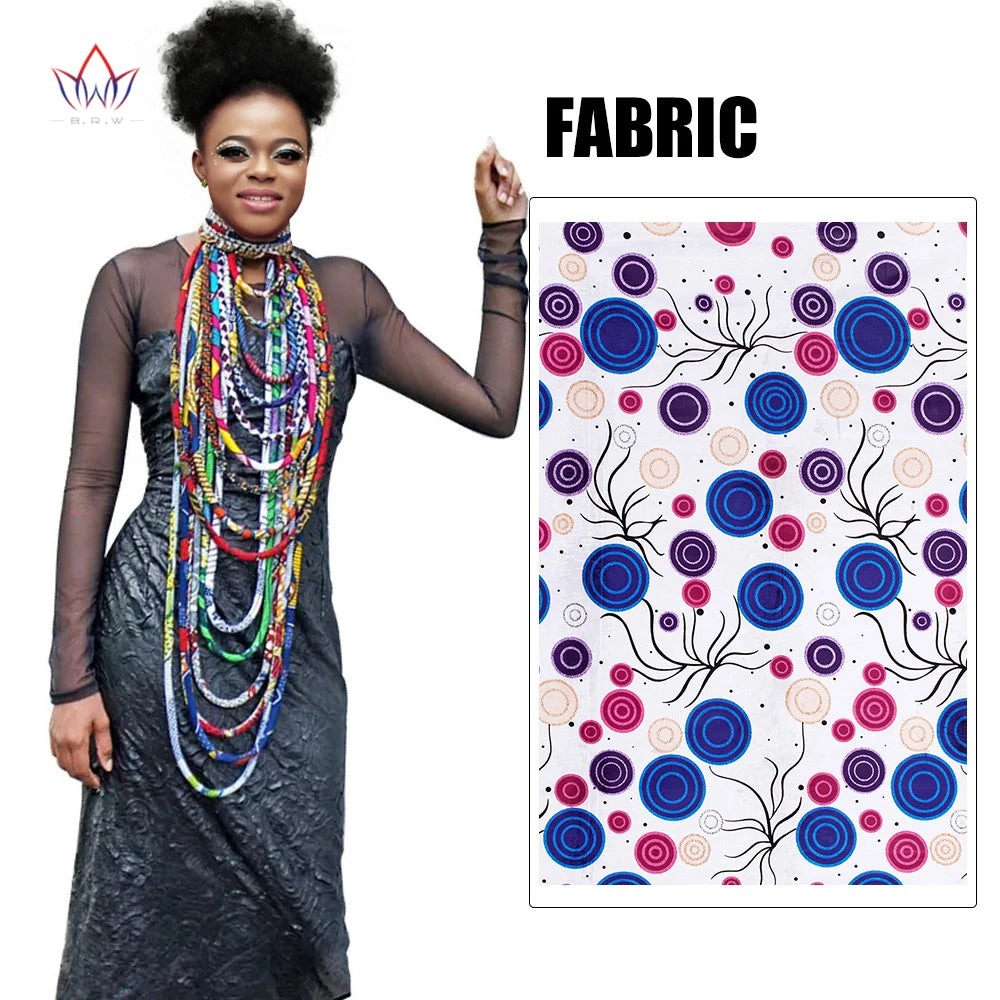 Ankara Wax Print Fabric Necklace | Handmade African Tribal Jewellery 1421 | Afrocentric