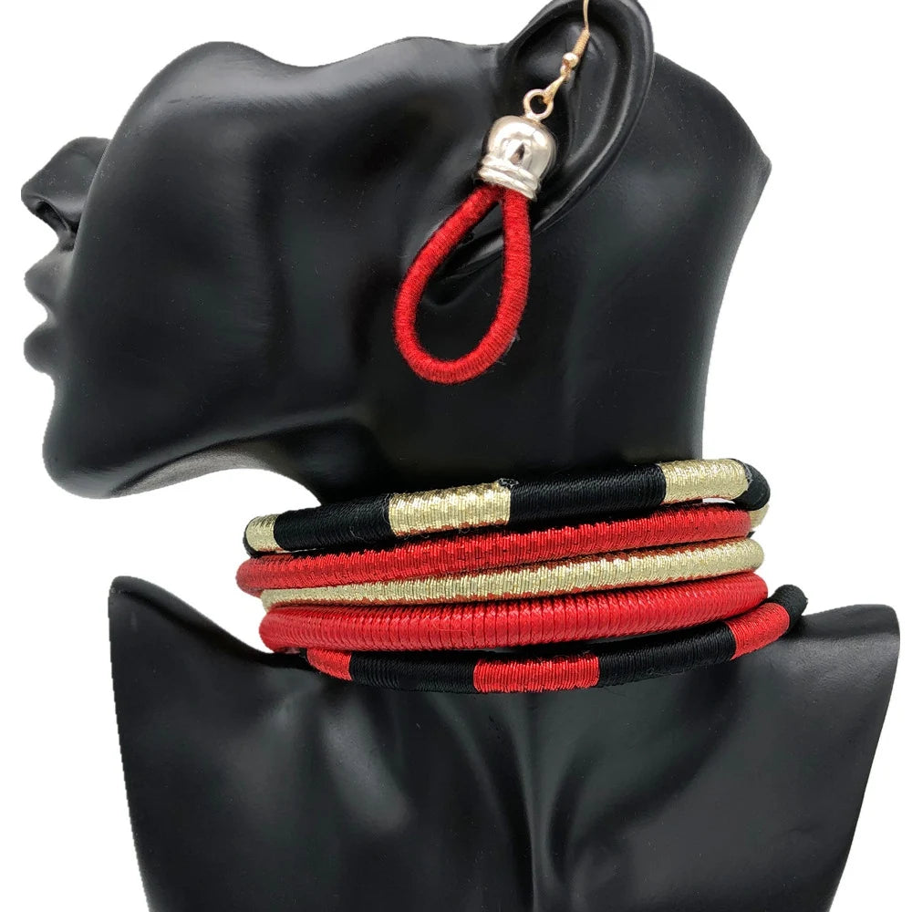 African Bridal Beaded Jewelry Set | Afrocentric
