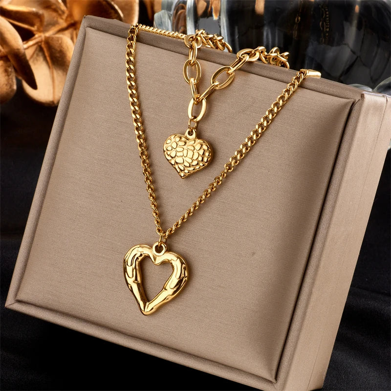 Multilayer Coin Pendant Necklace | Layered Chain for Women | Afrocentric