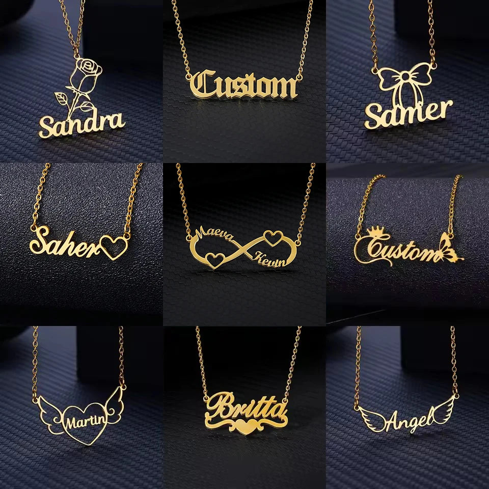 Custom Name Necklace for Women — Personalised Stainless Steel Pendant | Afrocentric