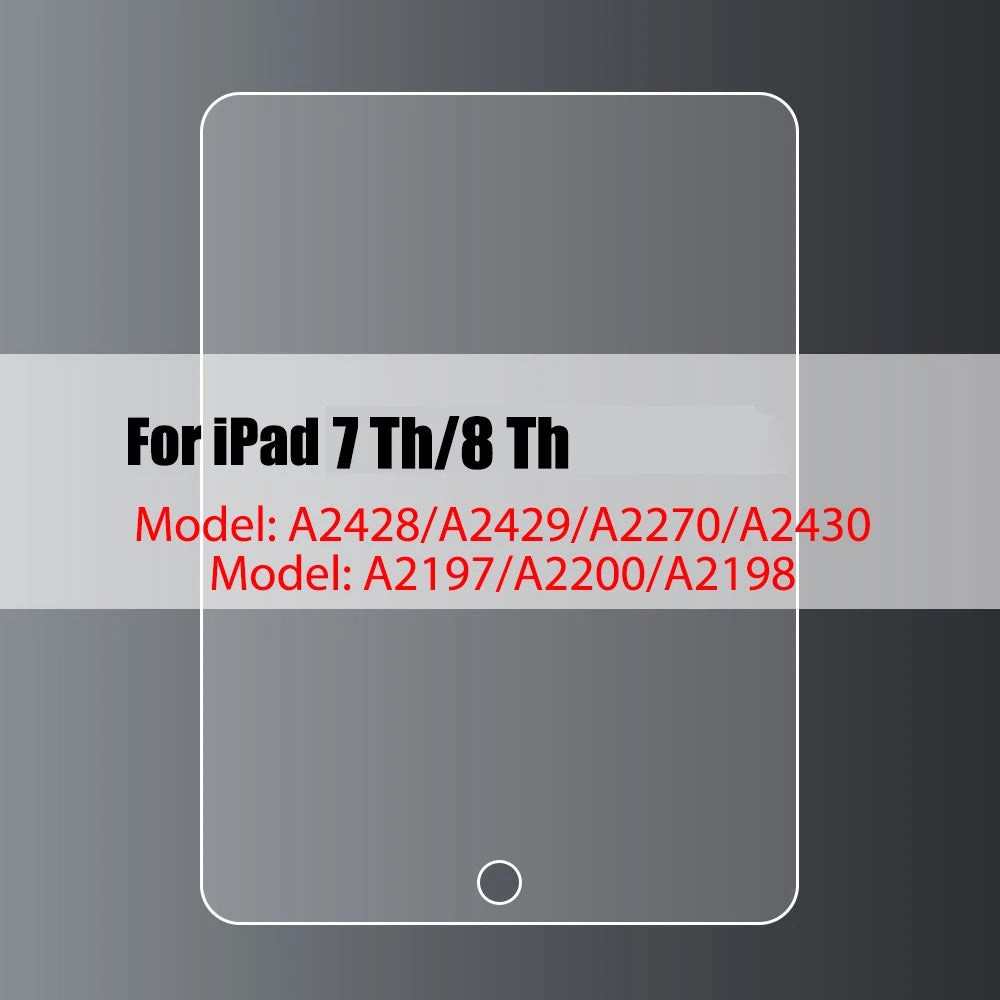 iPad Tempered Glass Screen Protector | 9H Hardness | Multi-Model To iPad 7th 8th 10.2 China Mainland | Afrocentric