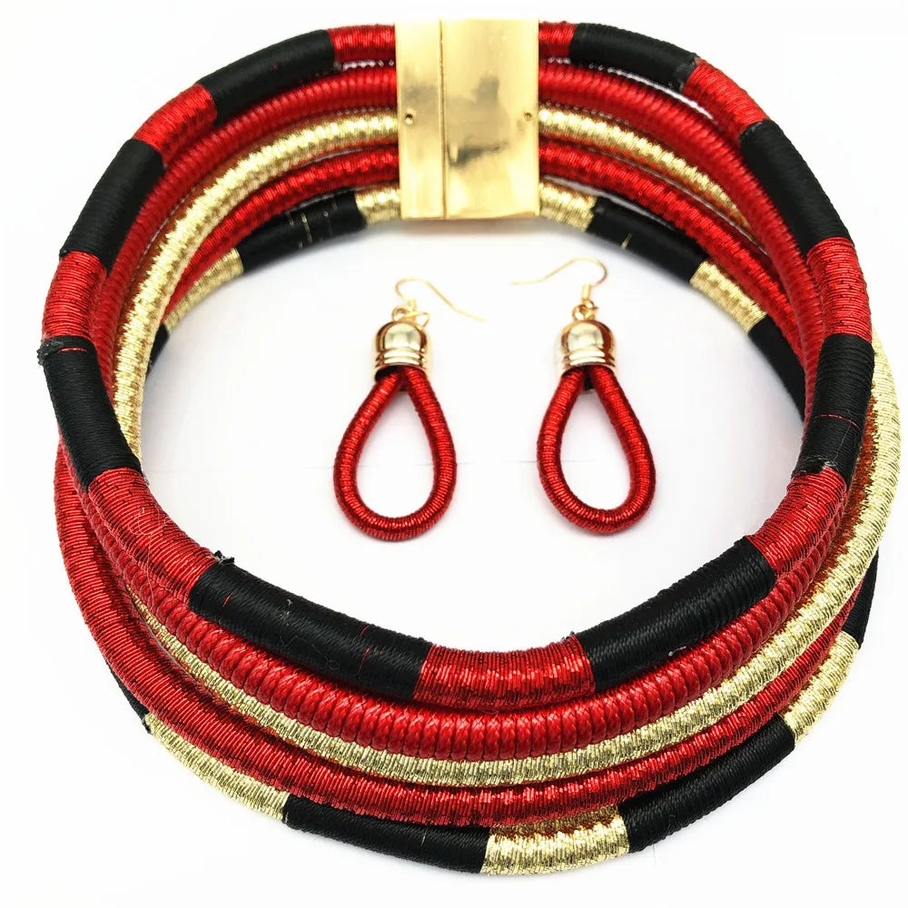 African Bridal Beaded Jewelry Set | Afrocentric