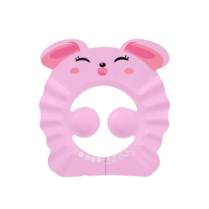 Baby Shower Soft Cap - Adjustable Hair Wash Hat for Kids Ear Protection 1157C | Afrocentric