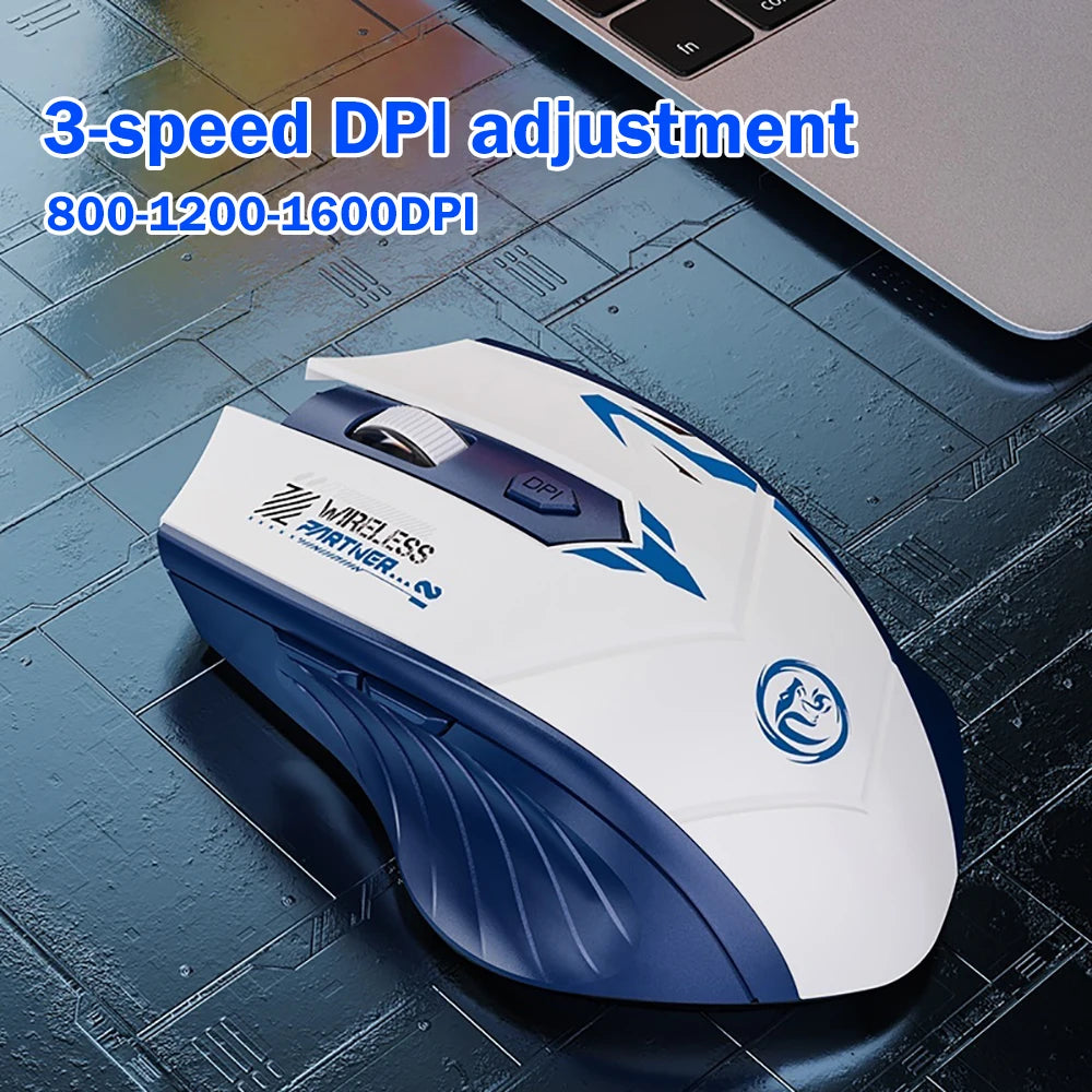Bluetooth 5.4 Dual-Mode Wireless Mouse | 6 Buttons | Rechargeable | PC & Mac | Afrocentric