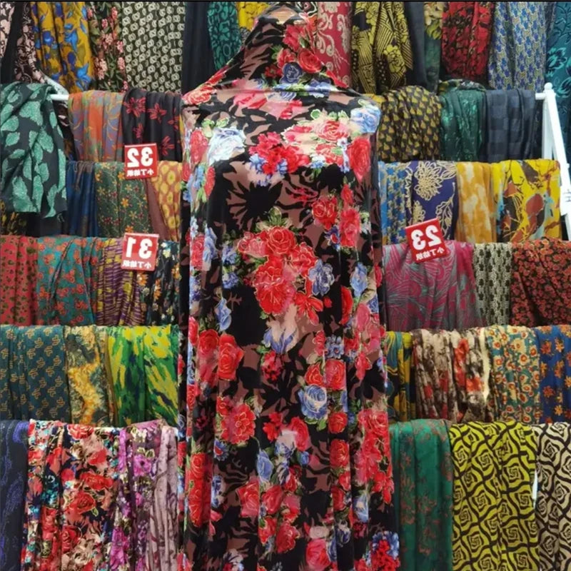 CWW/ Fashionable Velour Lace 5 Yards Soft Modern African Traditional Fabric Clothing Sewing. (0829 as shown 10 5yard | Afrocentric