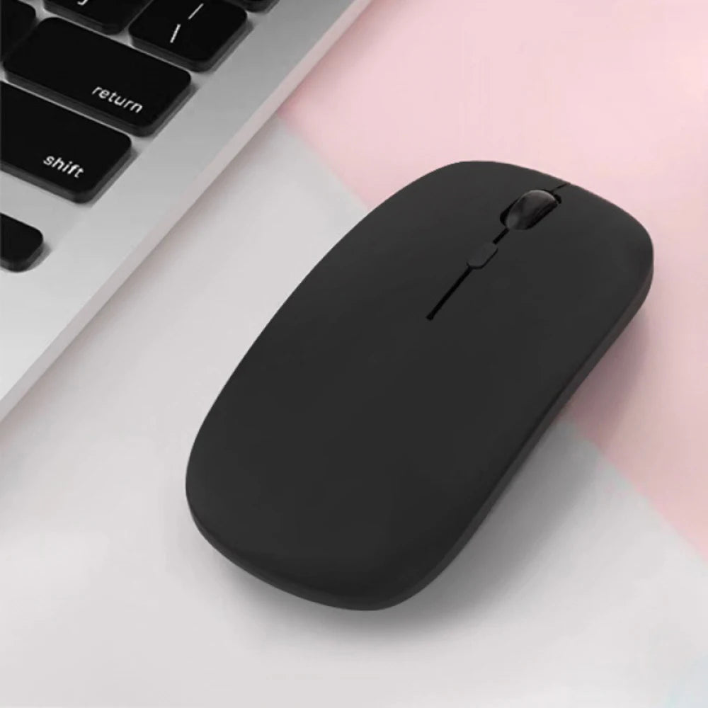 Silent Bluetooth Mouse | Wireless Noiseless Optical Mouse for Laptop & iPad black | Afrocentric