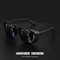 Polarized Sports Sunglasses | UV400 Mirror Lenses for Cycling, Running & Outdoor Sports C1 Black | Afrocentric