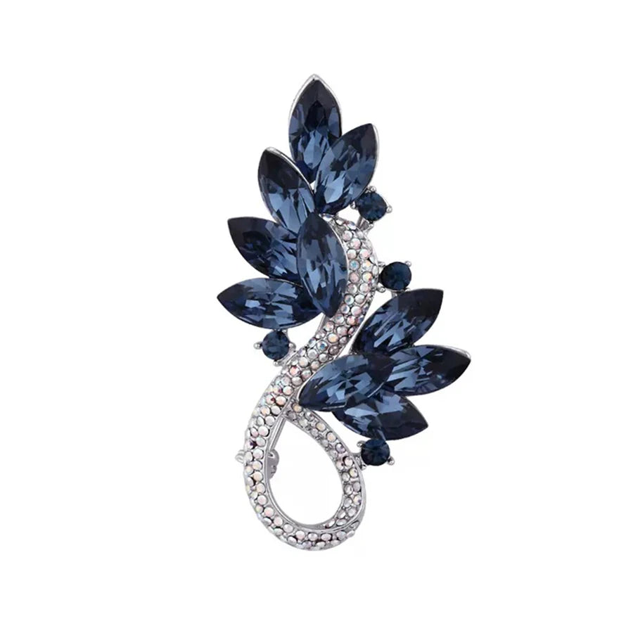 Luxury Rhinestone Corsage Brooch | Crystal Geometric Brooch Pin for Women | Afrocentric
