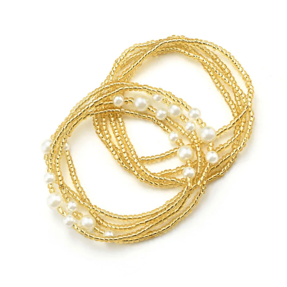 African Belly Bead Waist Chain Set | Afrocentric