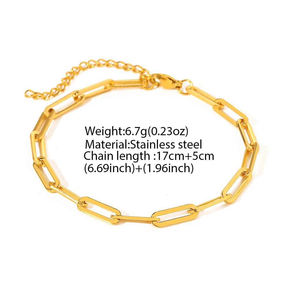 Delicate Stainless Steel Chain Bracelet | Gold & Silver for Women | Afrocentric