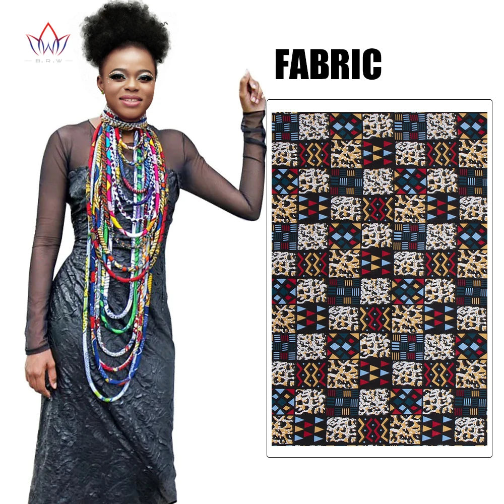 Ankara Wax Print Fabric Necklace | Handmade African Tribal Jewellery 1510 | Afrocentric