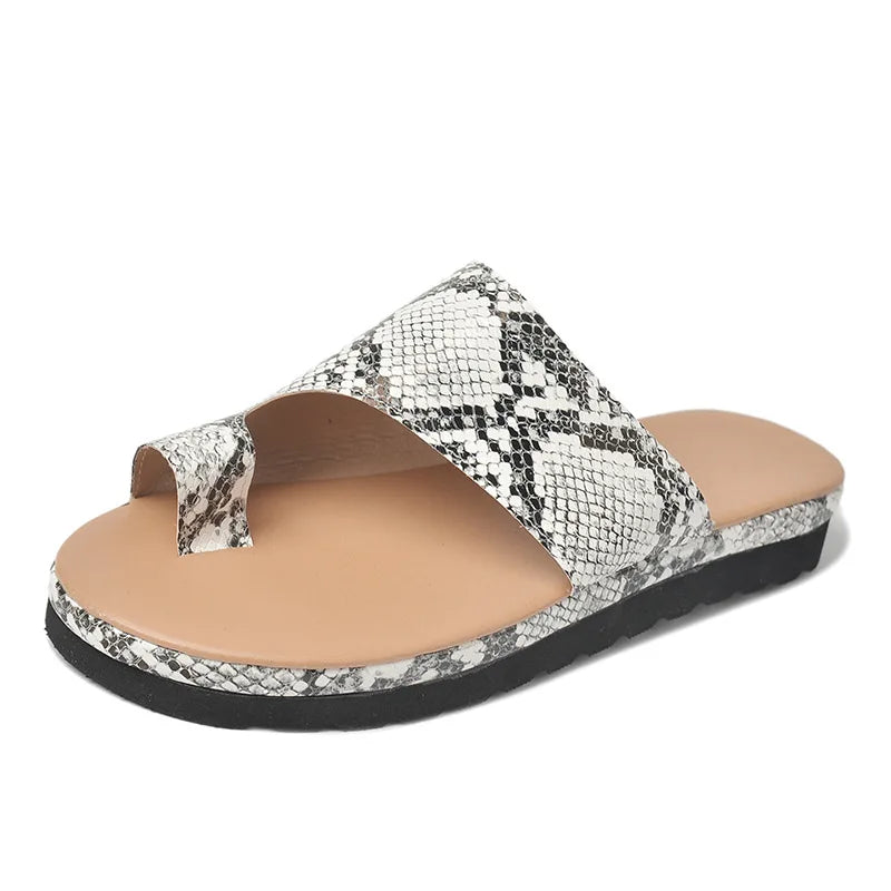 Women Summer Orthopedic Sandals - Comfy Platform Flat Bunion Corrector Slippers | Afrocentric