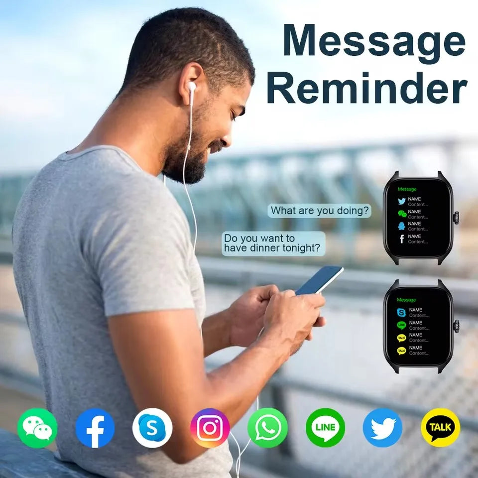 Smart Fitness Watch | Bluetooth Call, Heart Rate, Sleep Tracker & 2.01" Display | Afrocentric