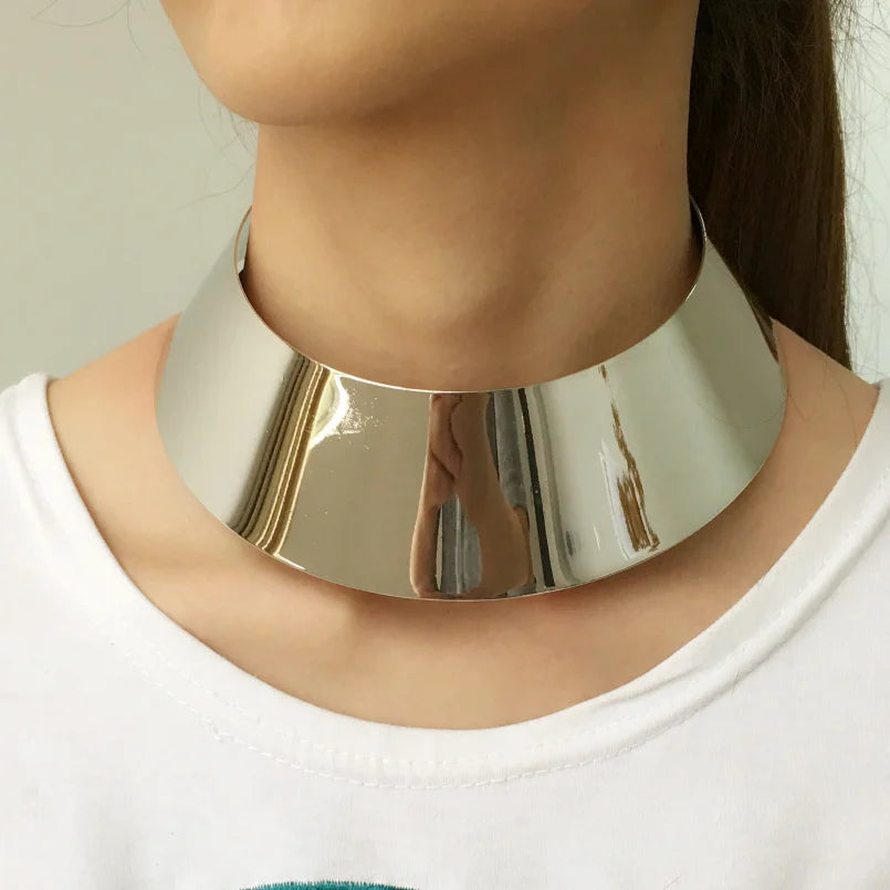 African Geometric Collar Necklace | Bold Statement Torque for Women | Afrocentric