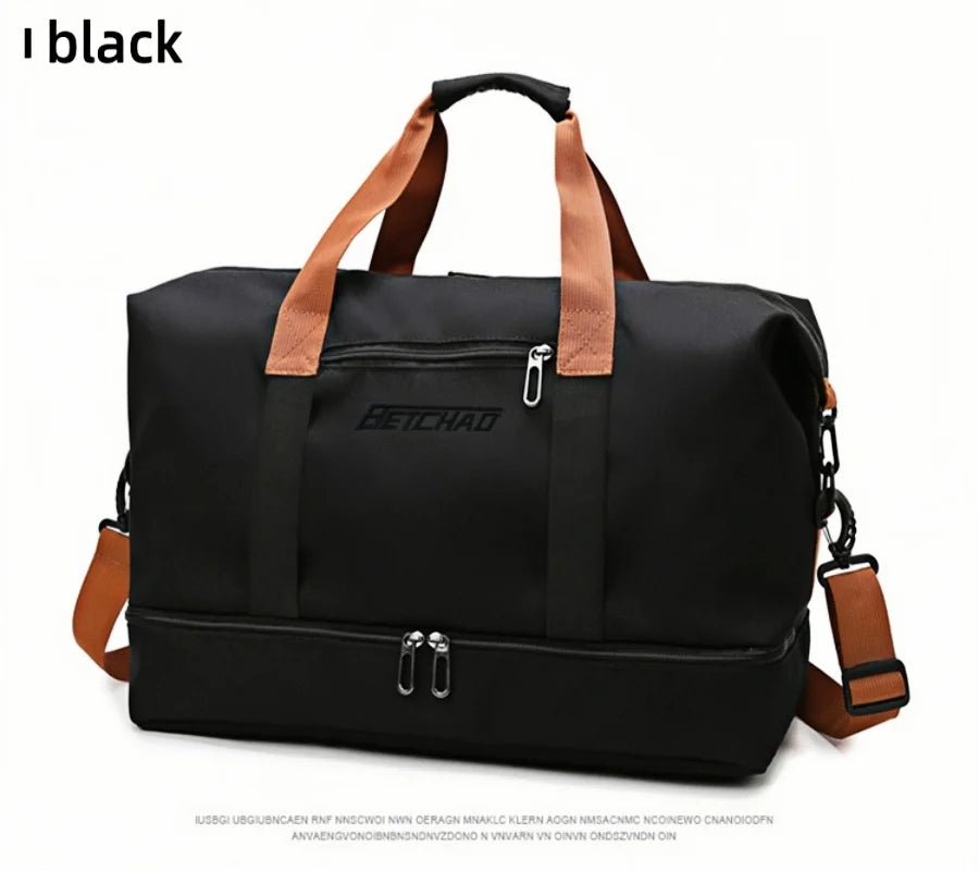 Expandable Large-Capacity Travel & Gym Bag | Weekender Duffel | Unisex | Afrocentric